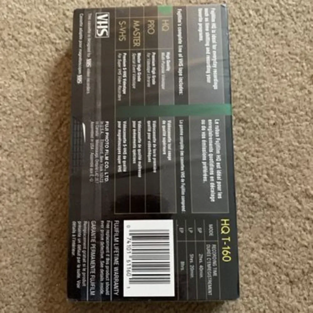 Fujifilm HQ 160 8 Hours High Quality VHS Video Tape